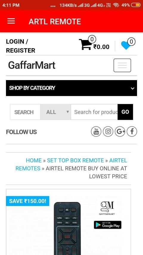 Remote Control For Airtel screenshot 1