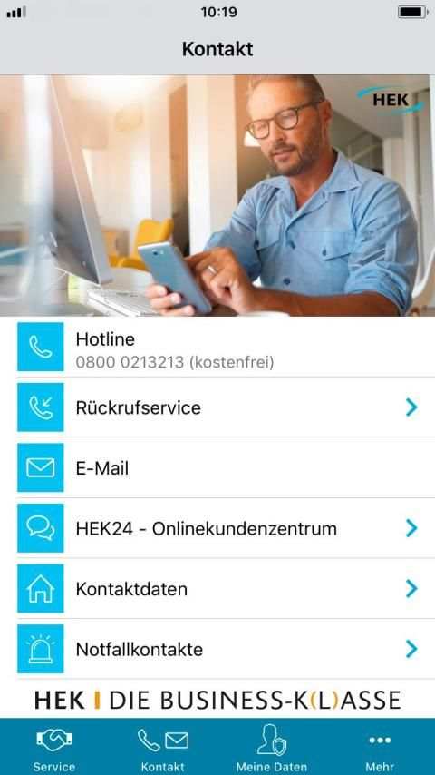 HEK Service-App screenshot 1