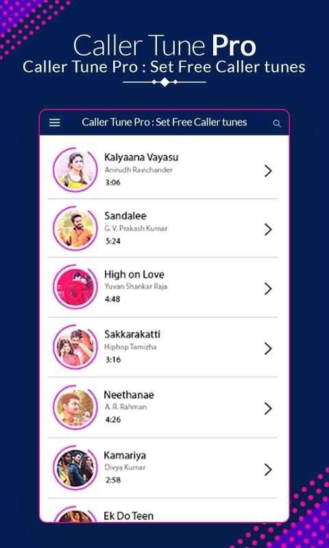 Caller Tune Pro - Set Free Caller Tunes स्क्रीनशॉट 3