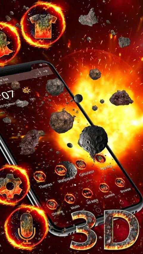 3D Galaxy Universe Parallax Theme * screenshot 1