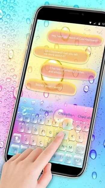 Colorful Water keyboard स्क्रीनशॉट 1