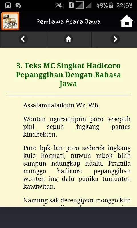 Contoh Mc Pernikahan Bahasa Jawa