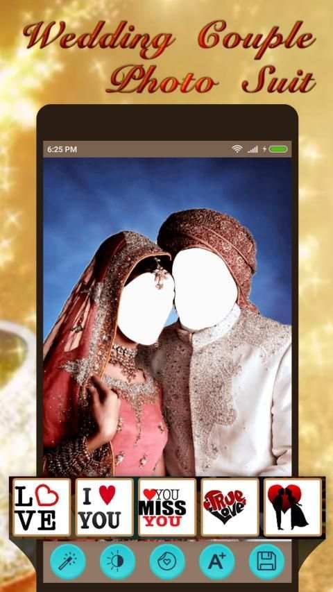 Wedding couple photo suit screenshot 1