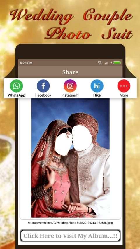 Wedding couple photo suit screenshot 3