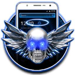Blue Tech Angel Skull Theme 1.1.2