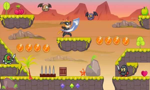 free ninja cat adventure screenshot 3