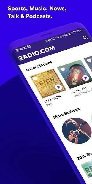 Radio App | Sports, Music, News, Talk & Podcasts screenshot 2