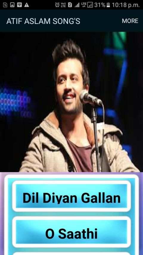 Atif Aslam Hit SONG'S listen or download 2019 screenshot 1