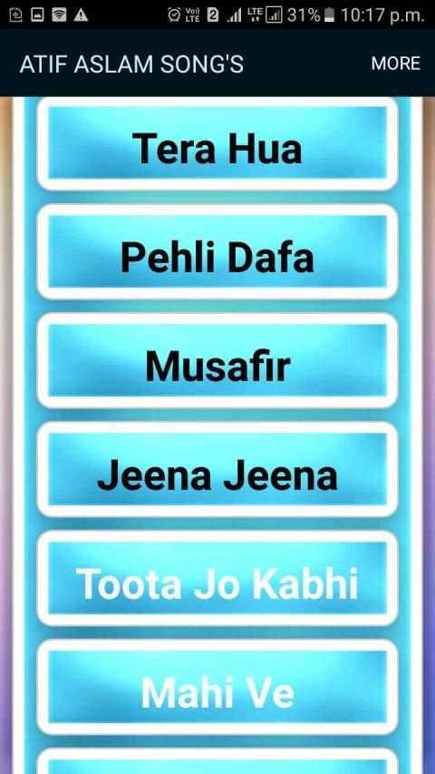 Atif Aslam Hit SONG'S listen or download 2019 screenshot 3