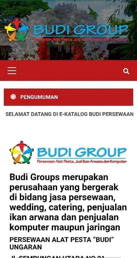 BUDI GROUPS CATALOG (PERSEWAAN ALAT PESTA) screenshot 3