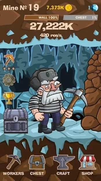 SWIPECRAFT - Idle Mining Game स्क्रीनशॉट 2