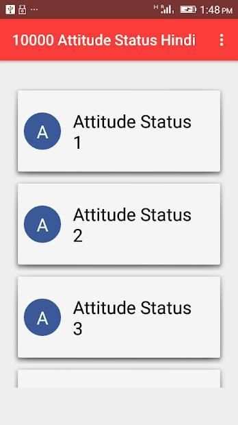 10000 Attitude Status Hindi स्क्रीनशॉट 1