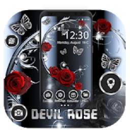Devil Rose Launcher Theme Live HD Wallpapers