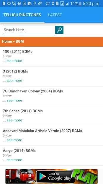 Telugu Ringtones screenshot 2