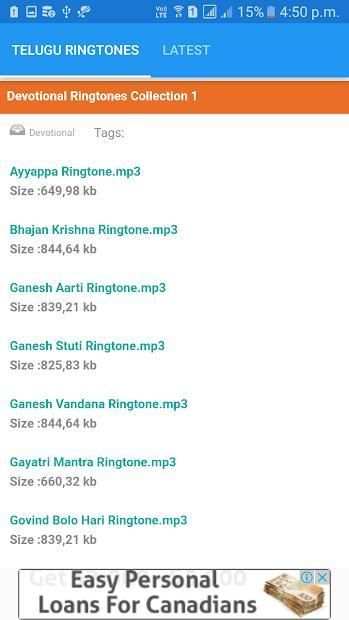 Telugu Ringtones screenshot 3