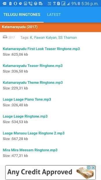 Telugu Ringtones screenshot 1