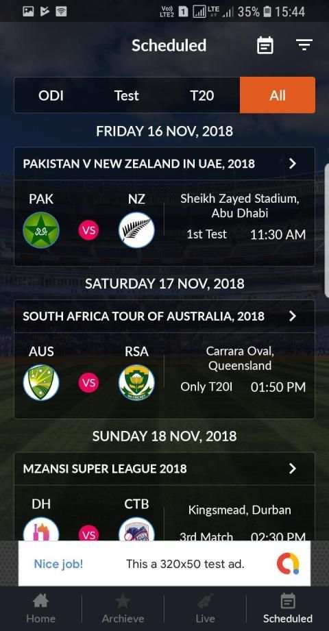 Cricket Mania - Live Cricket Scores, Cricket News स्क्रीनशॉट 3
