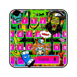 Keyboard graffiti wall आइकन