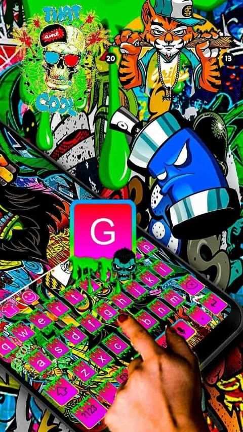 Keyboard graffiti wall screenshot 2