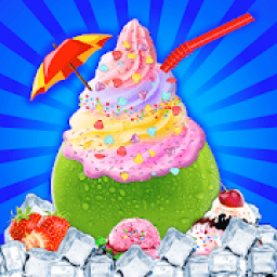 ikon Coconut Milkshake Maker - Beach Party Cooking Game