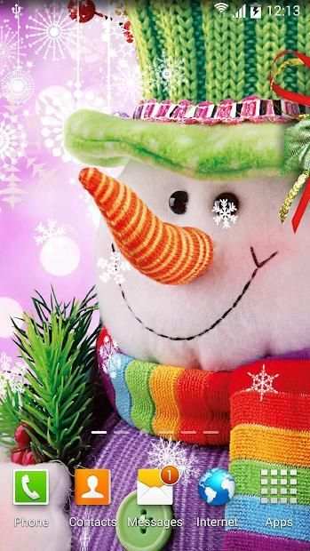 Snowman Live Wallpaper screenshot 2