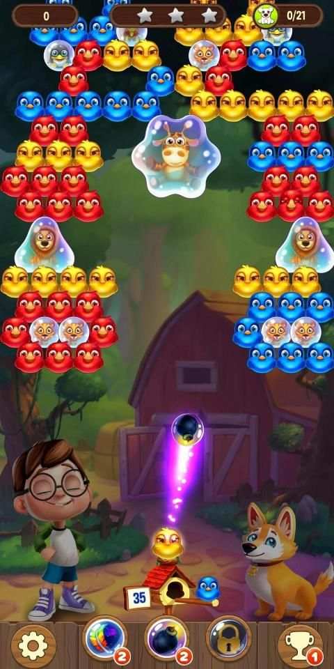 Bubble Bird Shooter - Color Bubble Game स्क्रीनशॉट 7