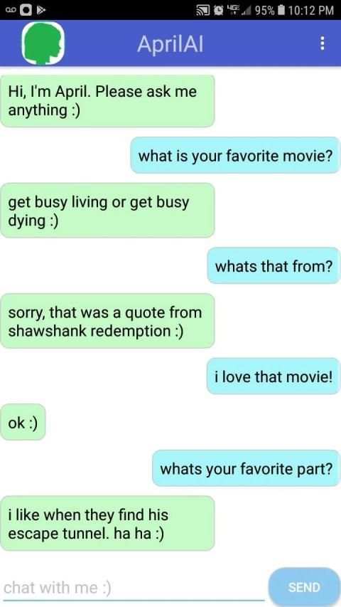 April AI Chatbot screenshot 5