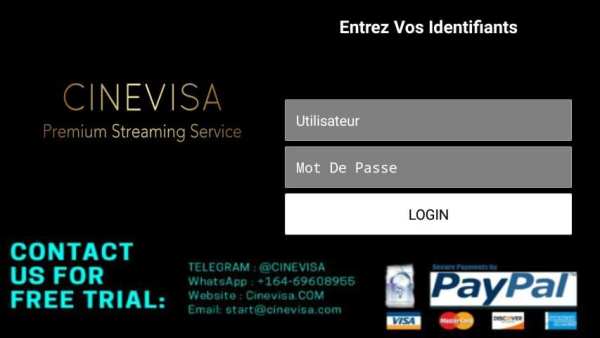 CineVisa TV Player स्क्रीनशॉट 1