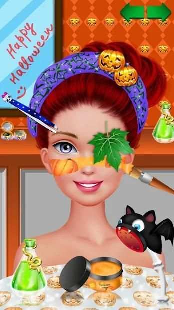 Halloween Salon - Girls Game स्क्रीनशॉट 1