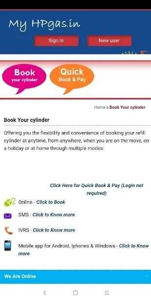 Online LPG GAS Booking Bharatgas Gas HP Indane Gas screenshot 2