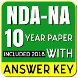 10 Years NDA / NA Papers With Answer Key