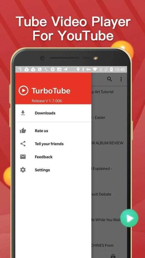 Play Tube & Video Tube & Music Tube Player स्क्रीनशॉट 6