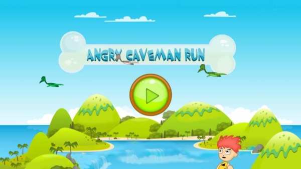 Angry Caveman Run स्क्रीनशॉट 3