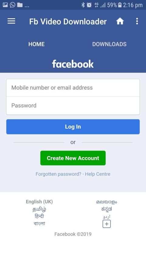 Video Downloader For Facebook screenshot 1