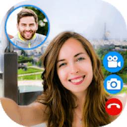 Fake Video Call : Girlfriend FakeTime prank आइकन