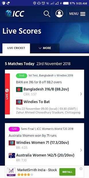 Live Cricket Score Today screenshot 1