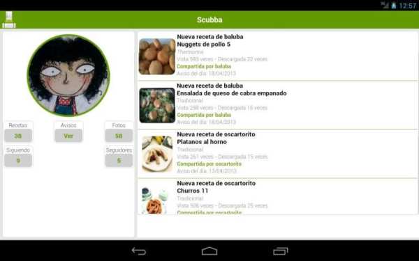 Recetario, recetas de cocina screenshot 1