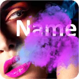 Smoke Effect Name Art: Focus Filter Maker Text Art