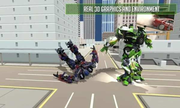 Real Robot Car Transformer Games screenshot 3