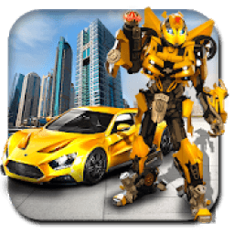 ikon Robot game transformer mobil yang nyata