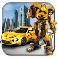 Robot game transformer mobil yang nyata