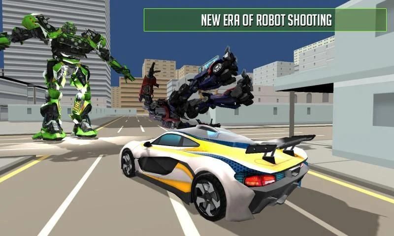 Robot game transformer mobil yang nyata screenshot 8