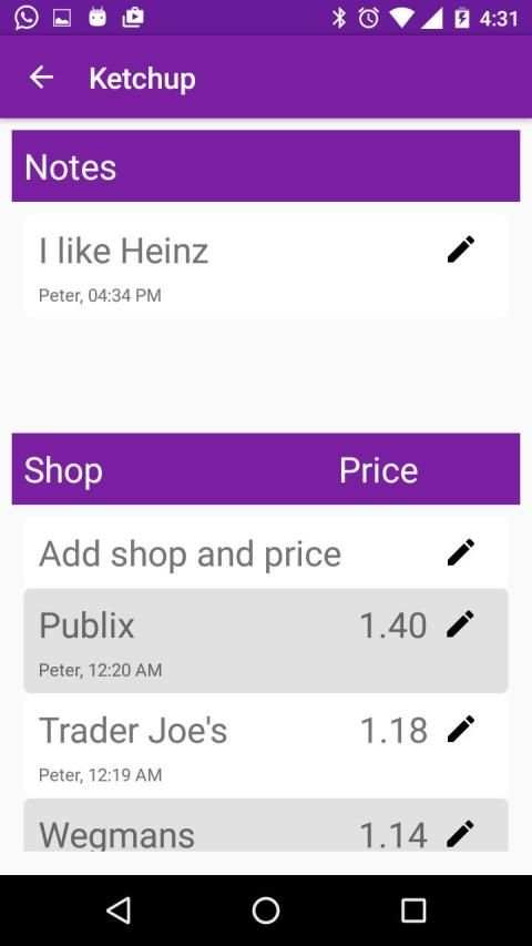 shareList! - Shopping lists screenshot 2