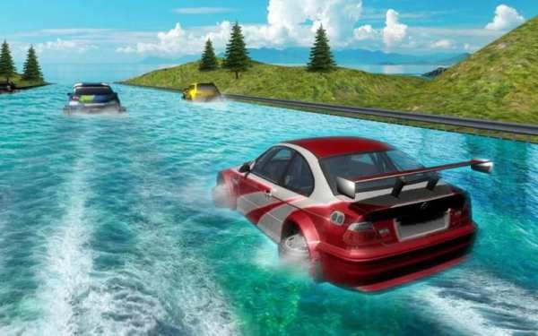 Waterpark Car Slide Racing 2019 screenshot 1