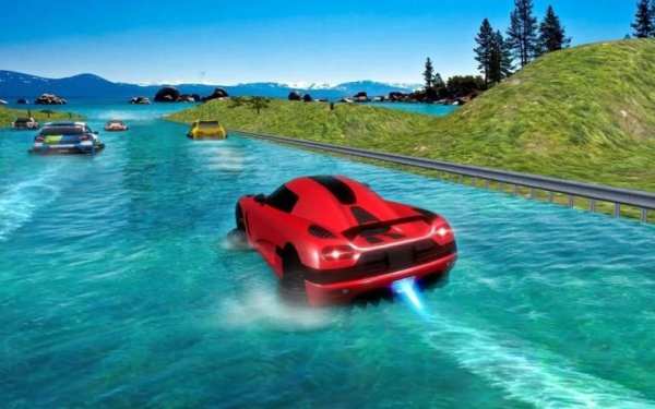 Waterpark Car Slide Racing 2019 screenshot 2