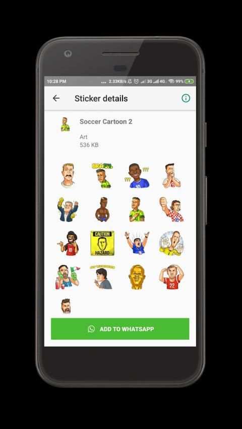 Football Stickers for WhatsApp - WAStickerApps screenshot 1