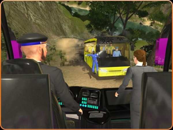 OffRoad Transit Bus Simulator - Hill Coach Driver स्क्रीनशॉट 4