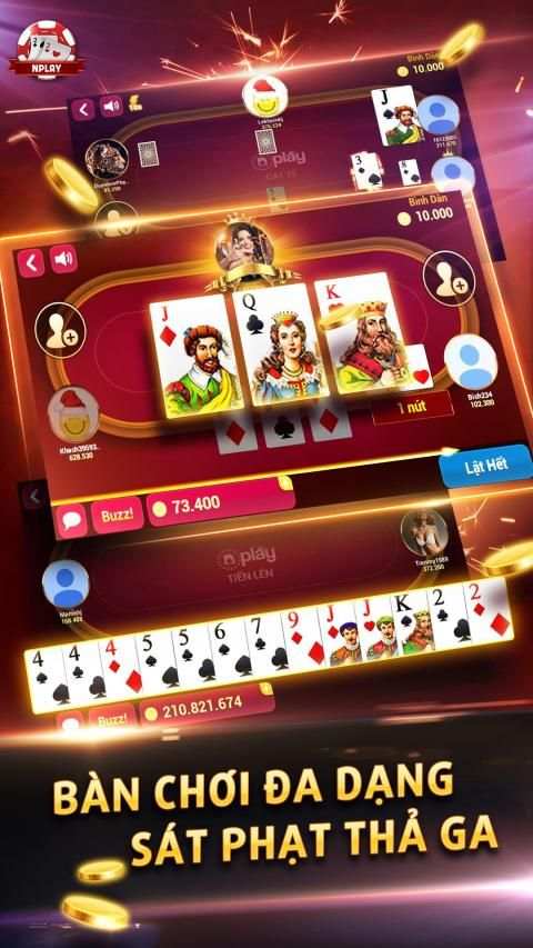 NPlay – Game Bài online, Tiến Lên, Xì Tố, Mậu Binh screenshot 3