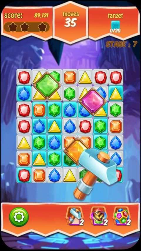 Diamond Match 3 Games स्क्रीनशॉट 8
