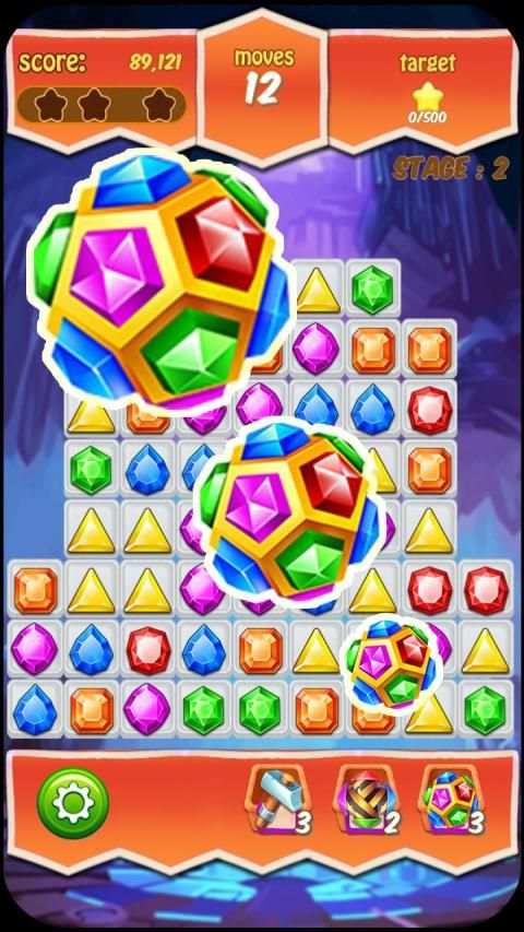 Diamond Match 3 Games स्क्रीनशॉट 2